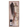 Feather Pen Set with 5 Interchangeable Nib Letter Opener Pen