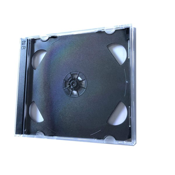 New MegaDisc 10.4 mm Standard CD Jewel Case Double Black