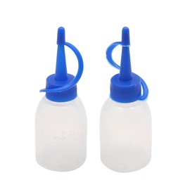 uxcell 2pcs Universal Straight Beak Squeeze Oil Bottle Industrial Dispensing Tool for Car