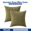 MIULEE Pack of 2 Couch Throw Pillow Covers 18x18 Inch