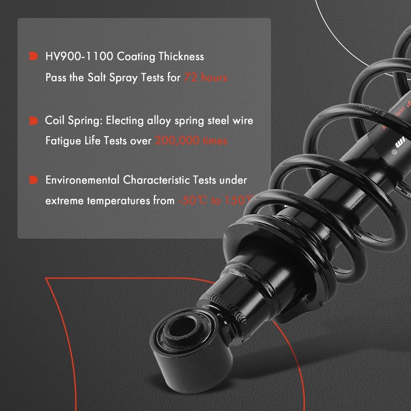 A-Premium Rear Pair (2) Complete Strut & Coil Spring Assembly