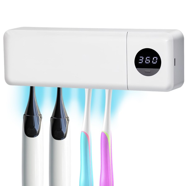 UV Toothbrush Sanitizer Sterilizer Holder - Rechargeable Tooth Brush Smart