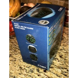COBY CR-A58 BIG LED Digital AM/FM Alarm Clock Radio-Snooze