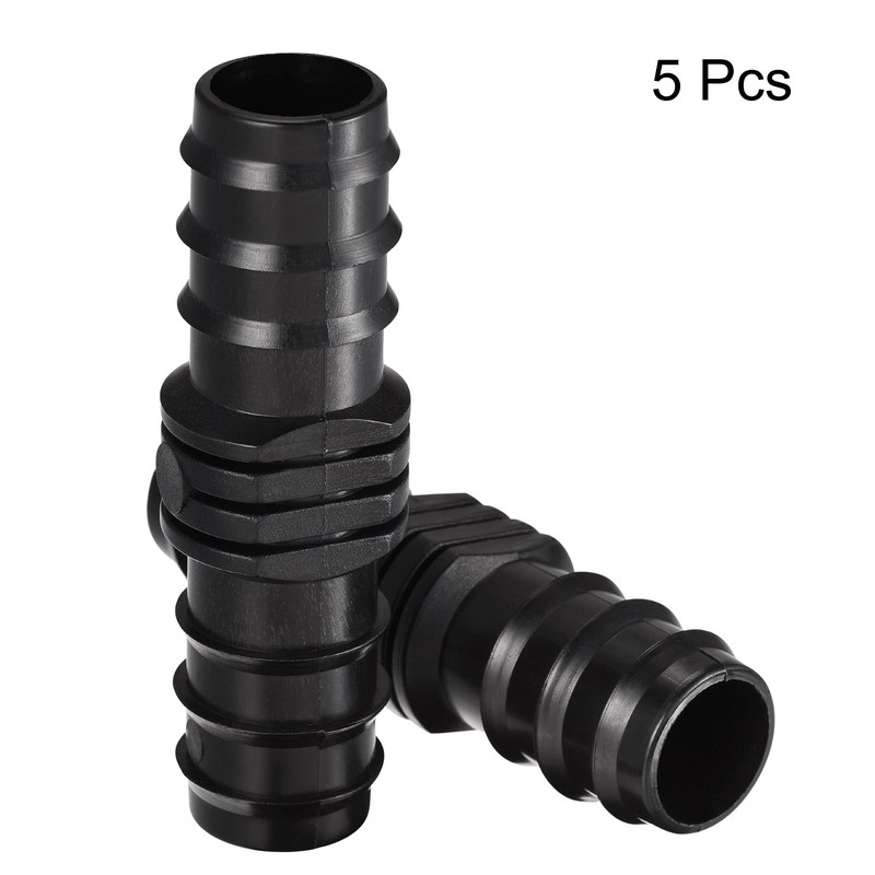 sourcing map Plastic Irrigation Hose Connector 24.5 mm with Barb