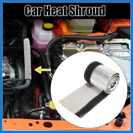 VekAuto Car Heat Shroud 5/8" ID 3.2ft Aluminized Sleeving Shield Sleeve Auto Accessories