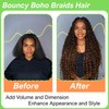 Capelli Biondi per Trecce Pre-Stirati Sintetici 27/613# Onde Profonde Boho
