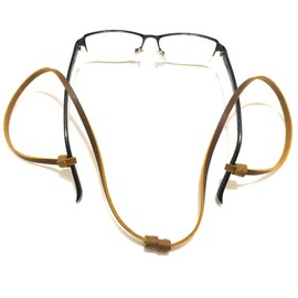 XTBOCA Adjustable Eyeglasses Leather Strap, Glasses Cord,Leather Sunglass Strap,Comfortable & Stylish Glasses Straps & Eyeglass Chains, Fits All Eyewear handmade (1pc)