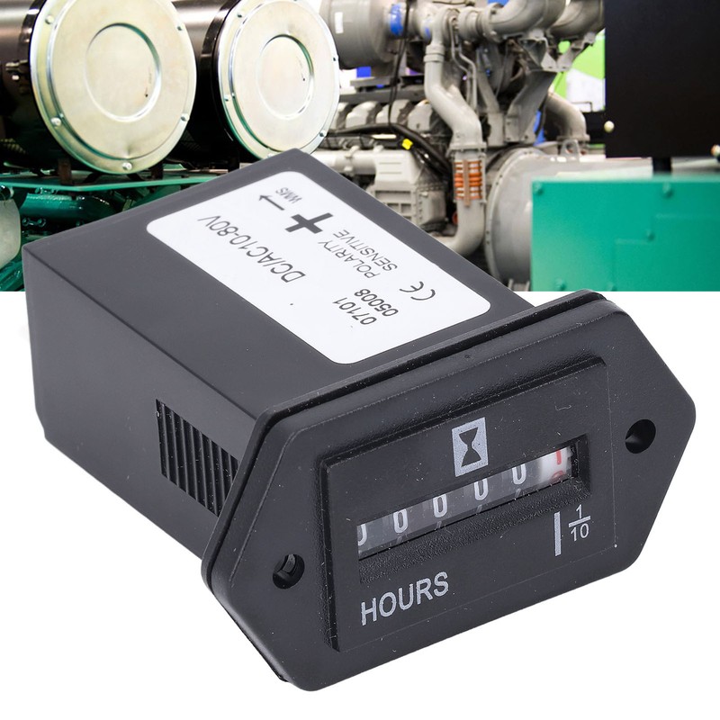 Hour Meter High Accuracy Data Storage Mechanical Hour Meter Gauge