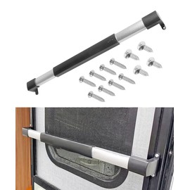 UNLRAE RV Accessories,RV Screen Door Handle,Car Accessories Aluminum Screen Door Push Bar for Camper Entry Doors,Adjustable from 21-5/8 Inches to 28-5/8 Inches,Fits Most RV,Camper,and Trailer