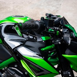 ZEXDDI Motorcycle Handguards Compatible with Ninja 650 650R Ninja650 Z650 Z 650 2017-2024 2025 Aluminum Brake Clutch Lever Guards Protector (Black)