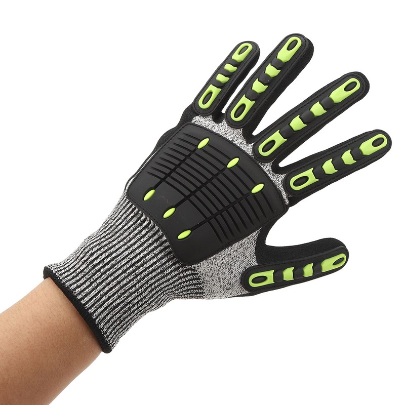 1 Pair Cut Resistant TPR Protective Impact Gloves Men Women