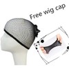 PWEINCY Black Blue Wig Kirara Hoshi 17.7 Inch Short Layered