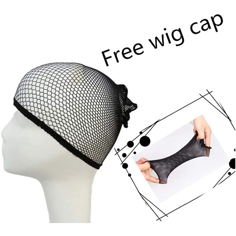 PWEINCY Black Blue Wig Kirara Hoshi 17.7 Inch Short Layered