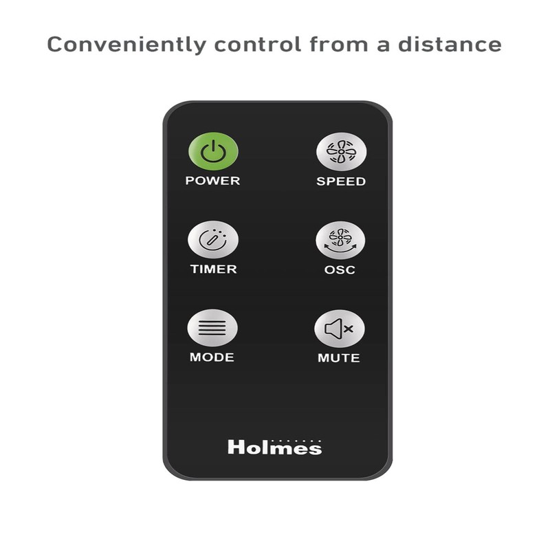 HOLMES STACK-N-CONNECT 45" Digital Tower Fan, ClearRead Display, Bonus Storage