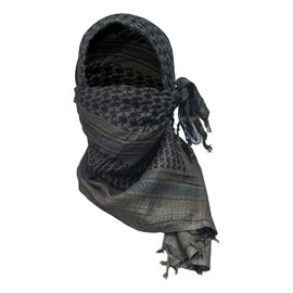 M MCGUIRE GEAR Shemagh Tactical Scarf, Middle Eastern Desert Hood, Bandana, Keffiyeh, Military Style, 100% Cotton, 42" x 42", Jolly Roger, Large