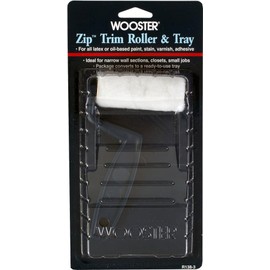 Wooster R138 Zip 3" Trim Roller 3/16" Nap & Tray - 12ct. Case