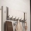 Over The Door Hooks Organizer Rack – No-Drill Aluminum Door
