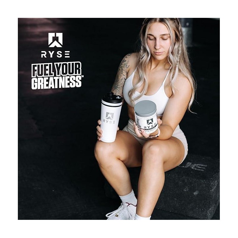 RYSE Creatine Monohydrate Powder - Supports Lean Muscle Growth, Strength,