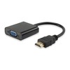 E-Quip equip 11903607 HDMI VGA Black Cable Adapter Adaptor For