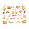 FOMIYES Beautiful Nail Stickers Maple Leaf Pumpkin Design 5 Sheets