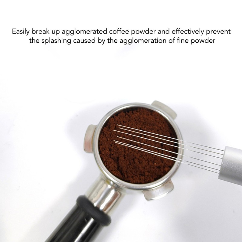 Coffee Powder Distributor Needle Rotatable Stainless Steel Coffee Stirrer Distribution