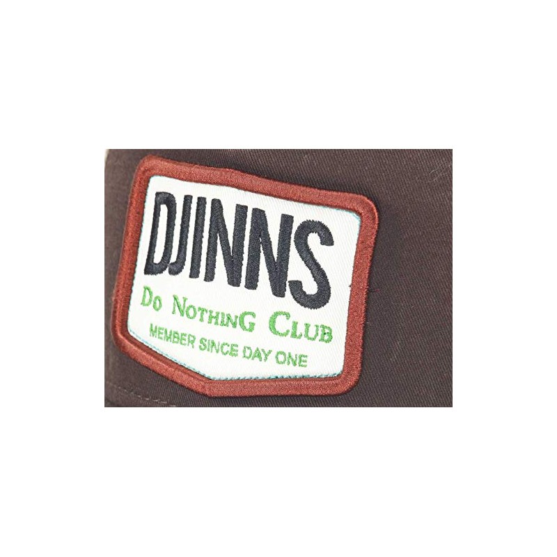 Djinns Trucker Cap Nothing Club #2 Heatdye Heather Grey, dunkelbraun