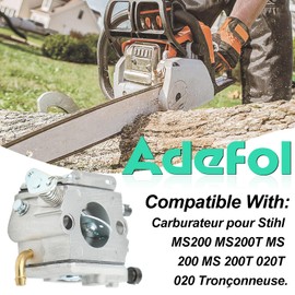 ADEFOL Carburetor for Stihl 020, MS 200 Chainsaw, Carb Engine Accessory, OEM Part Number C1Q-S126B, Focus Kit for Carburettor, Reliable Replacement Part