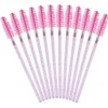 50 varitas de cristal desechables para pestañas y cejas, brocha