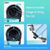 BOSORIO 4 Pack Gaskets Compatible with Camelbak Chute Mag Water