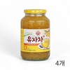 Ottogi 오뚜기 유자차 1kg X 4개 액상차 사무실 카페 과일차 Ottogi Yuja Tea 1kg X 4 Packs Liquid Tea Office Cafe Fruit Tea