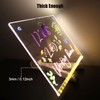 LED Note Board with Colors, Acrylic Dry Erase Board with
