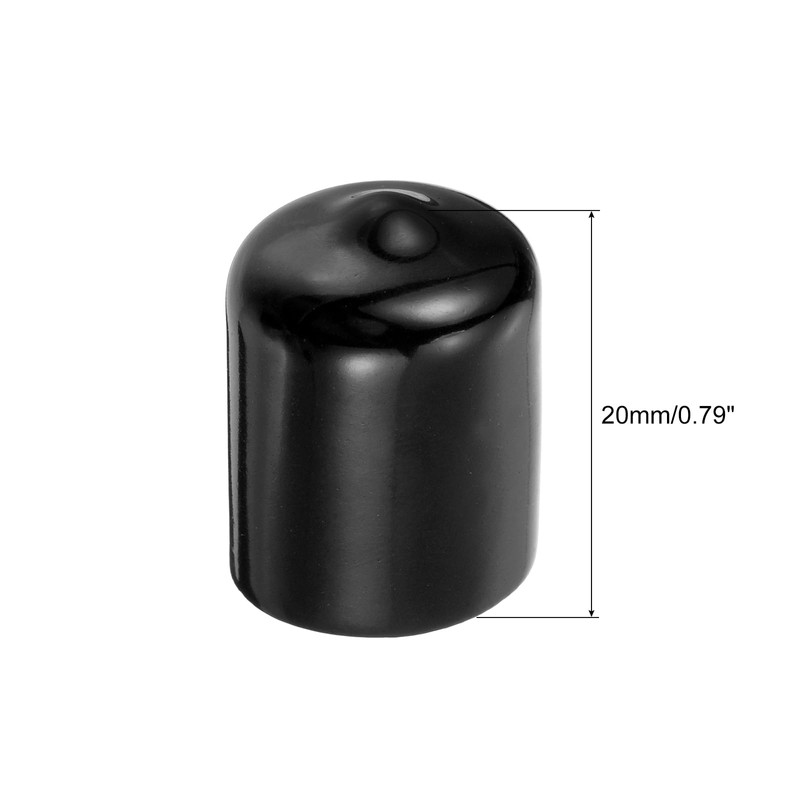 QUARKZMAN Rubber Caps, Pack of 25 Round Screw Thread Protective