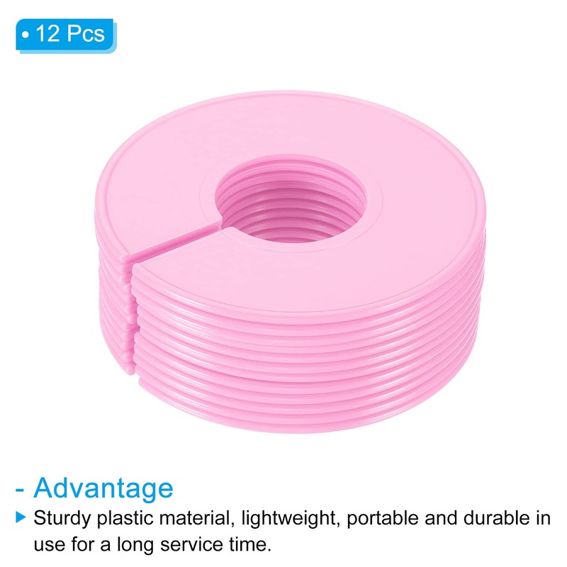 PATIKIL Clothes Dividers, 12 Pack Closet Clothing Rack Size Dividers