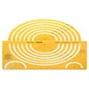 Kinmy Template Ruler Resin Oval Drafting Template Large Isometric Ruler