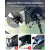 Charchendo Pro Zinc Alloy Rearview Mirror Car/Truck Phone Mount 4-7"