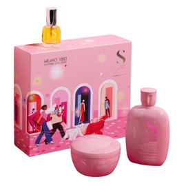 Alfaparf Milano Vibes Semi di Lino Moisture Holiday Trio Kit