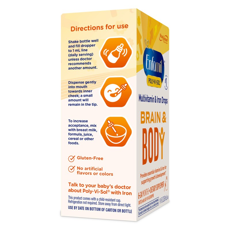 Enfamil Baby Vitamins Enfamil Poly-Vi-Sol 8 Multi-Vitamins & Iron Supplement