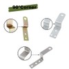 SagaSave Z Shape Corner Bracket, Picture Frame Braces Furniture Bracket
