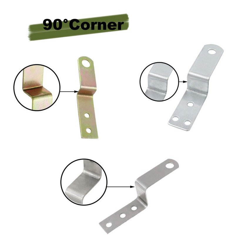 SagaSave Z Shape Corner Bracket, Picture Frame Braces Furniture Bracket