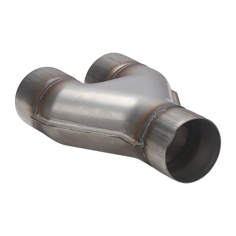 A-KARCK Exhaust Y Pipe 3" Inlet, Stainless Steel 10" Long
