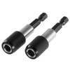 SHINEOFI 2sets Magnetic Screwdriver Bit Holder Extension Bar Quick Release