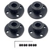 4Pcs Black 8mm Flange Coupling Connector, Rigid Guide Steel Model