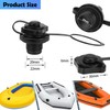 Inflatable Boat Air Valve,2PCS Inflatable Boat Spiral Air Plugs One-Way