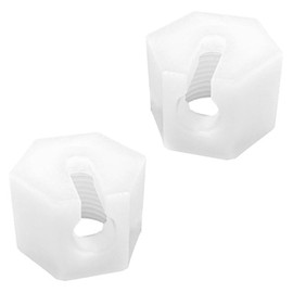 NIYATA Pack of 2 Replacement Parts for Sodastream, Replacement Nut Replacement Part Union Nut, Replacement Nut Suitable for Sodastream Crystal 1.0 and 2.0 (White)