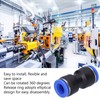50Pcs Straight Pneumatic Connector Push to Connect Fittings for PU-10