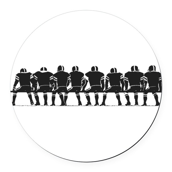 CafePress 2105590GRAY 5.5" Round Car Magnet Magnetic Bumper Display