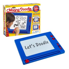Cra-Z-Art Retro Magna Doodle - Tabla de dibujo magnética para niños de 3 años en adelante, azul/blanco | Retro, juguete clásico, tabla magnética de cerveza, para mayores de 3 años