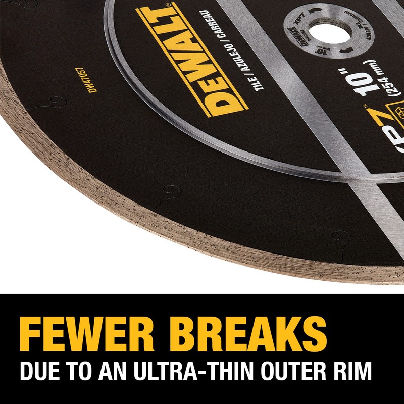 DEWALT Diamond Blade, Tile Cutting, Continuous XP7, 7 in. (DW47757)