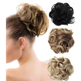 Faringoto Hair Band Hair Pieces Curly Hair Scrunchie for Women
