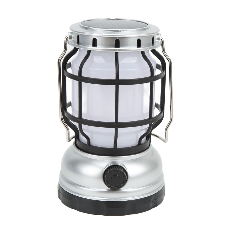 LED Camping Lantern USB Rechargeable Solar Powered Camping Light for